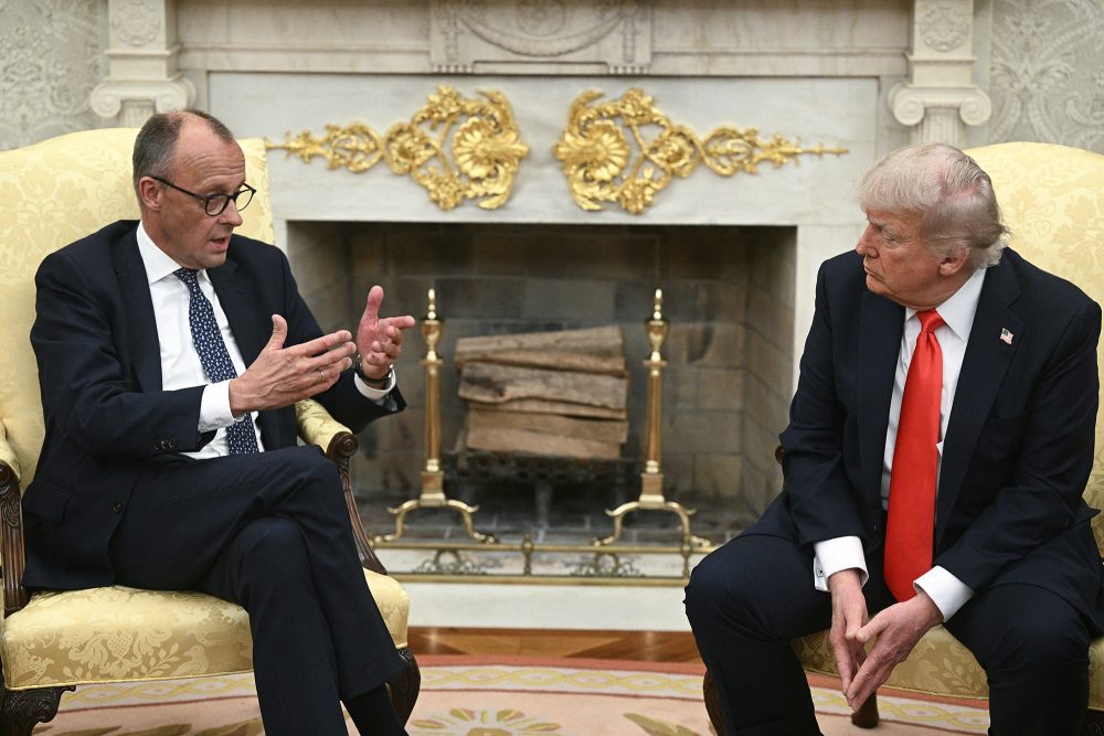 Der deutsche Bundeskanzler Merz und US-Präsident Trump