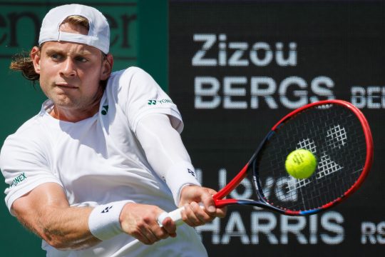 Zizou Bergs spielt sein Erstrundenmatch in Wimbledon