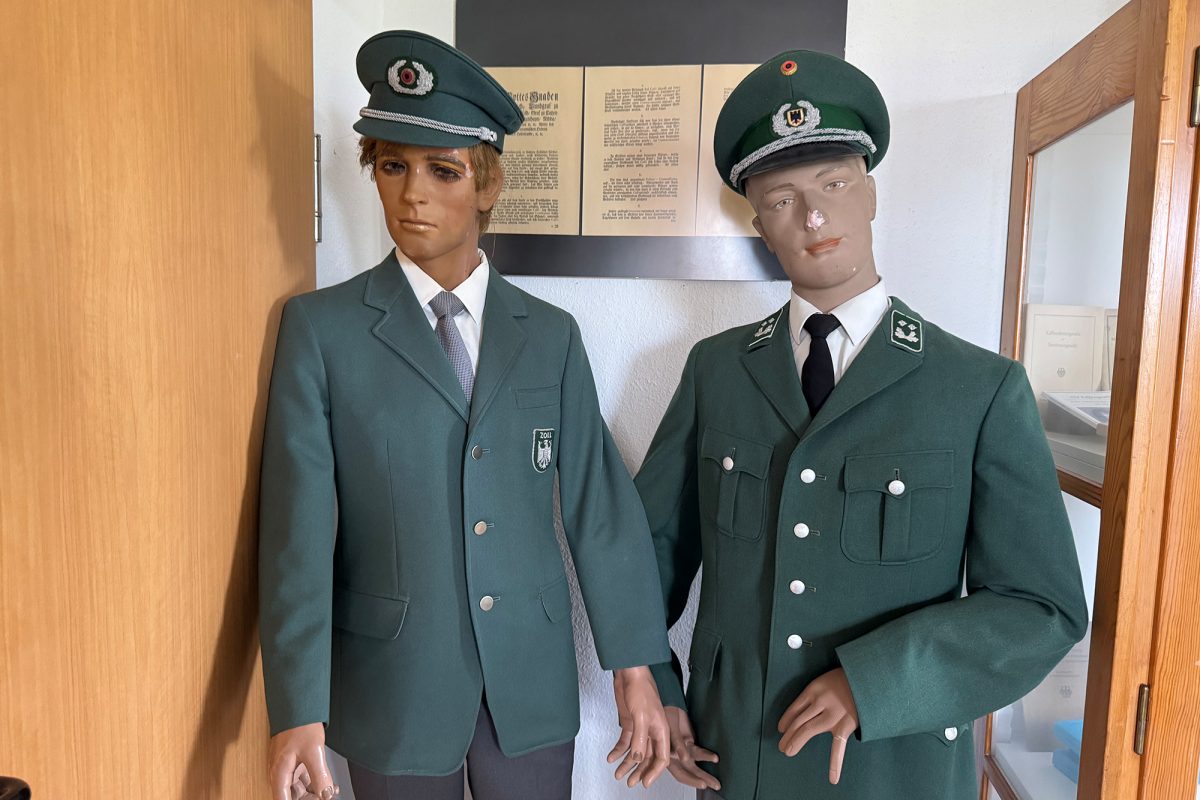 Exponat im Zollmuseum