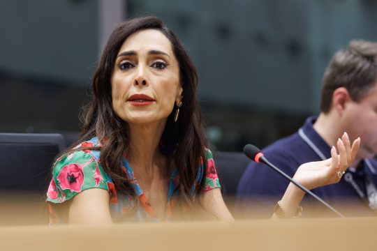 N-VA-Kammerabgeordnete Darya Safai (Bild: Hatim Kaghat/belga)