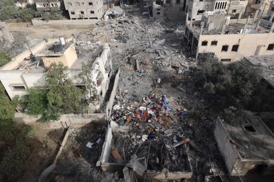 Zerstörtes Haus in Deir el-Balah am 1. Juli 2025