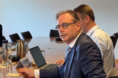 Bart De Wever bei dem Arbeitsgespräch