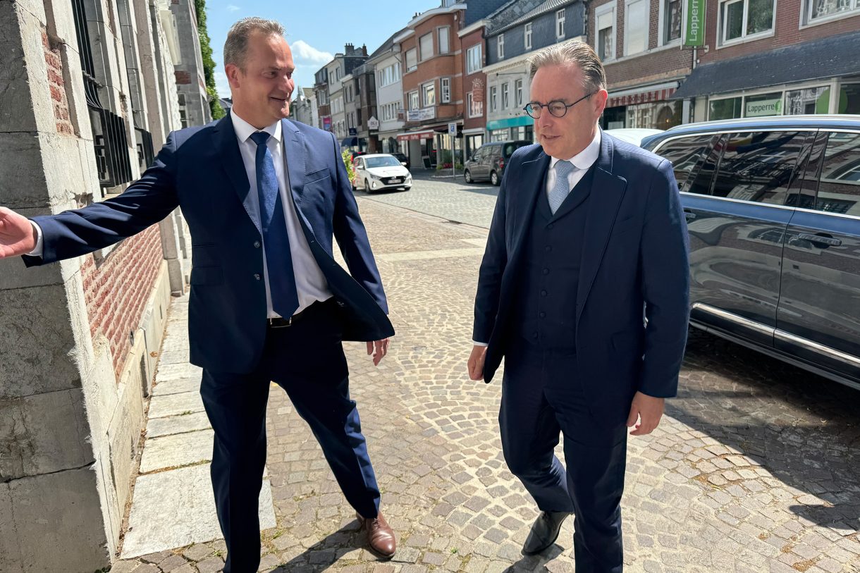 Oliver Paasch und Bart De Wever am 2. Juli in Eupen