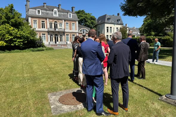 Treffen im Garten des "Elisette" in Namur