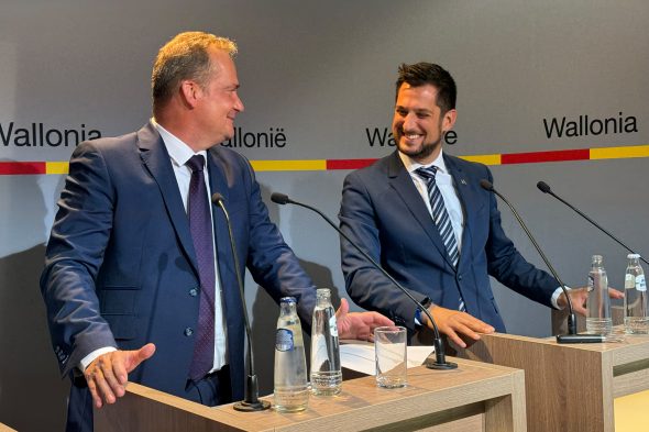 DG-Ministerpräsident Oliver Paasch und der wallonische Ministerpräsident Adrien Dolimont