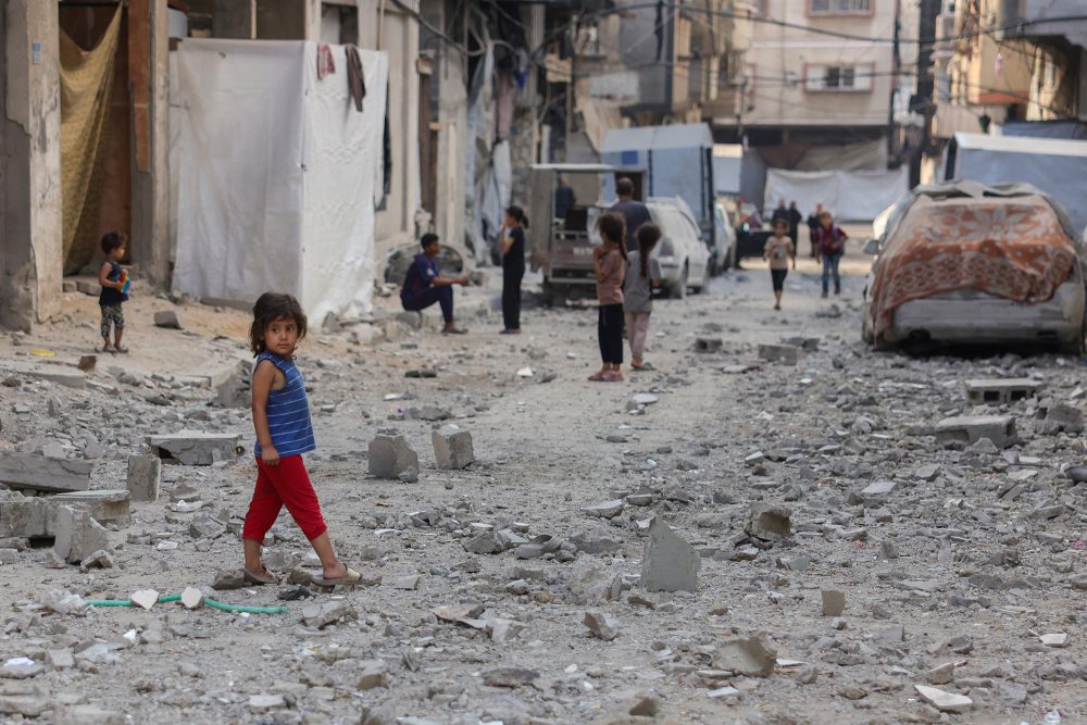 Kinder im zerstörten Gazastreifen