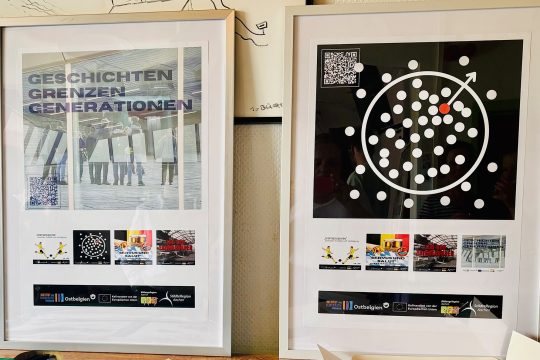 Plakate des Podcasts "Geschichten Grenzen Generationen"