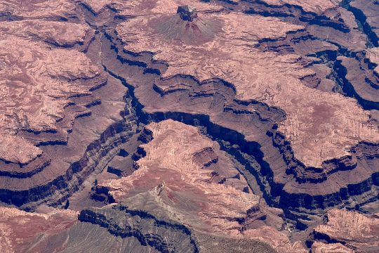 Der Grand Canyon aus der Luftperspektive