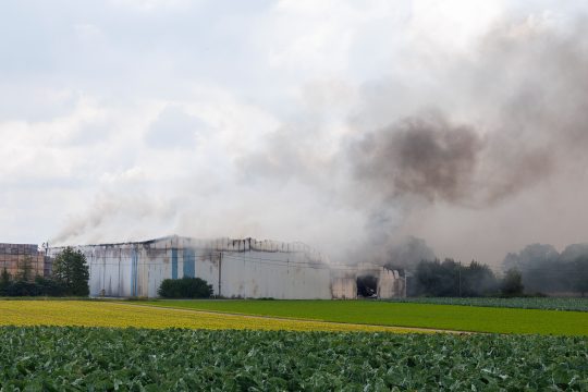 Brand beim Tiefkühlgemüse-Unternehmen Horafrost