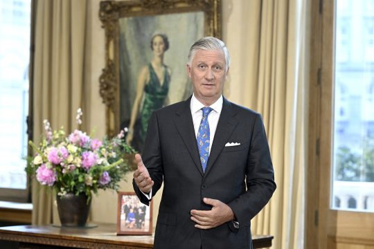 König Philippe bei seiner Rede zum Nationalfeiertag
