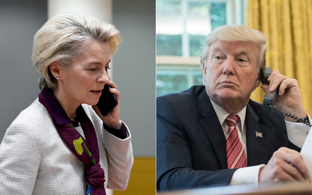 EU-Kommissionspräsidentin von der Leyen und US-Präsident Trump