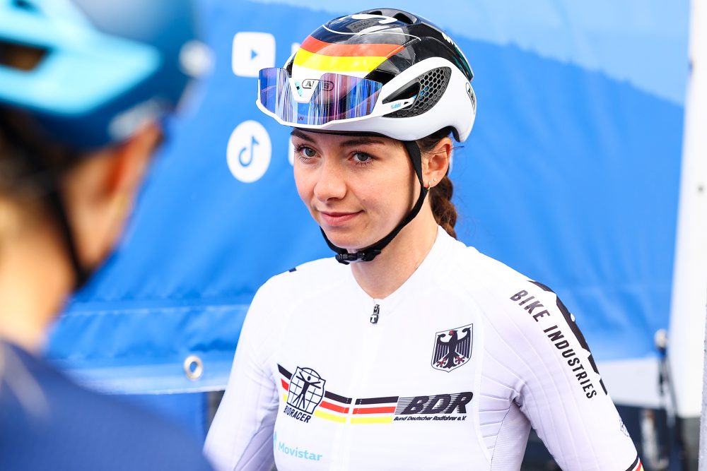 Die deutsche Rennradfahrerin Liane Lippert