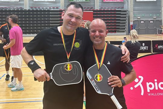 Björn Bemelmans mit seinem Doppel-Partner Kim Nossin