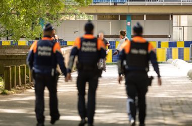 Polizeieinsatz in der Brüsseler Gemeinde Anderlecht