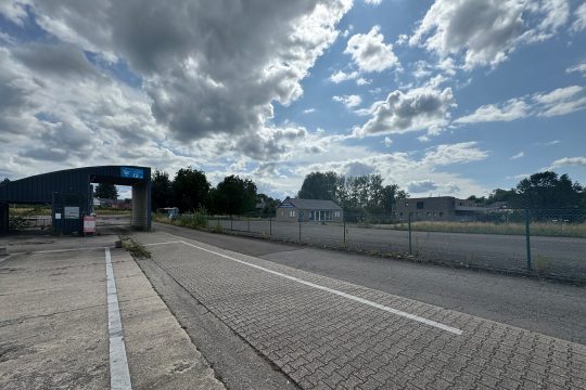 Das brach liegende Gelände an der Vervierser Straße in Eupen