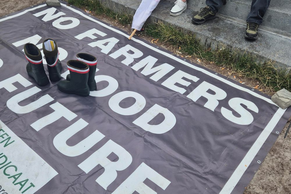 Landwirte protestieren gegen Entwurf des neuen EU- Gemeinschaftshaushalts