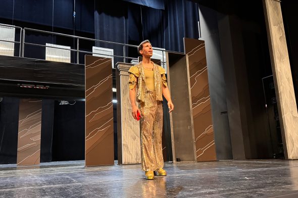 Schauspieler Raphael-Christoph Grosch im Theater Trier - Proben