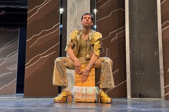 Schauspieler Raphael-Christoph Grosch im Theater Trier - Proben