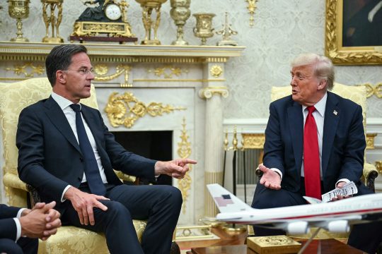 Nato-Generalsekretär Mark Rutte und US-Präsident Donald Trump im Weißen Haus