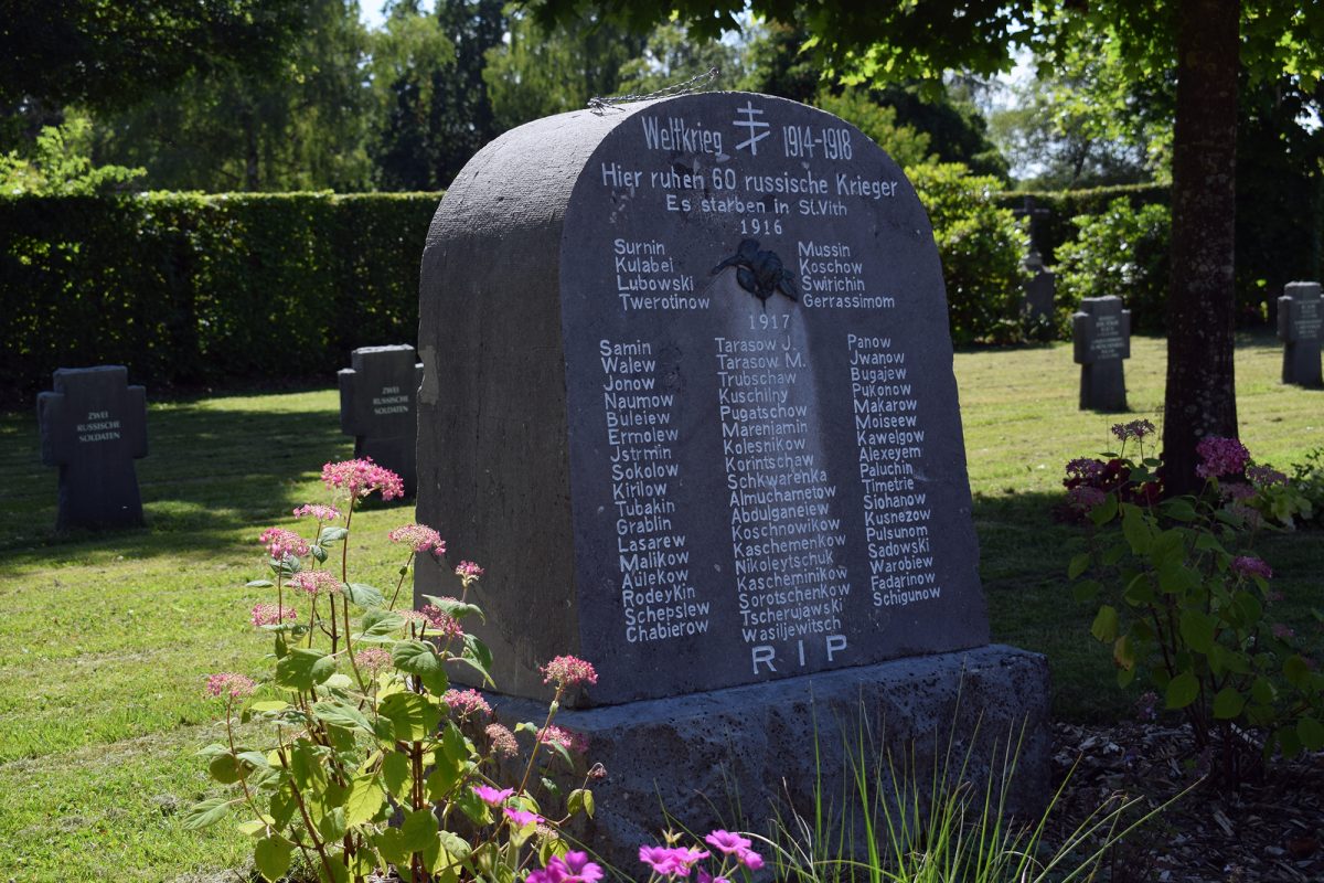 Gedenkstein nach der Reinigung