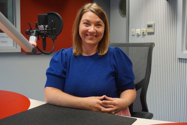 Steffi Pauels im Juli 2025 im BRF-Studio