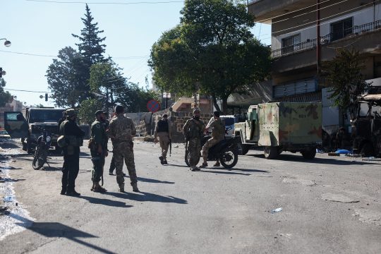 Sicherheitskräfte in Suwaida am Mittwoch