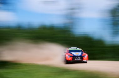 Ott Tänak/Martin Järveoja beim Shakedown der Rallye Estland