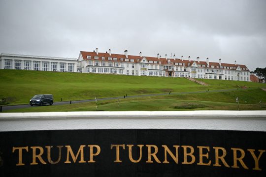 Das Trump Turnberry Hotel und Golf Resort in Turnberry in Schottland