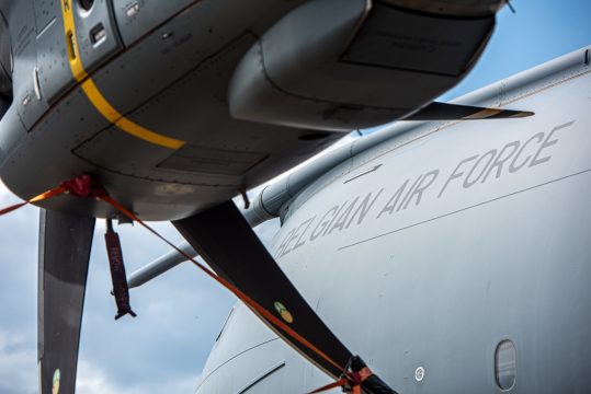 Eine A400M der belgischen Luftstreitkräfte (Bild: Jonas Roosens/Belga)