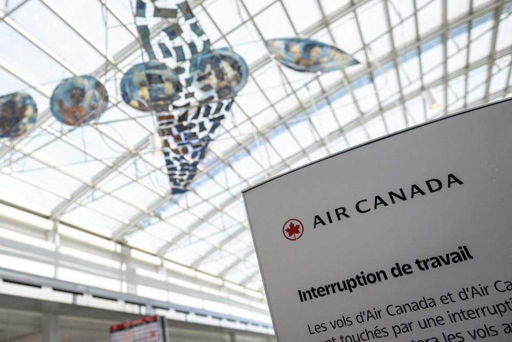 Air Canada streicht alle Flüge wegen Streik des Kabinenpersonals
