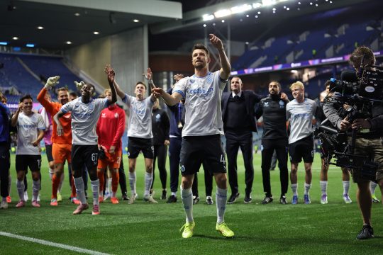 Club Brügge hat gegen die Glasgow Rangers gewonnen