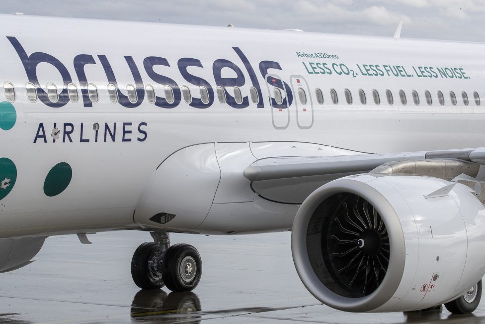 Ein Airbus A320neo der Fluggesellschaft Brussels Airlines