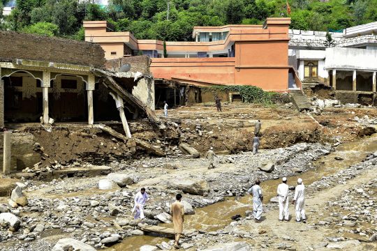 Zerstörungen im Distrikt Buner, Provinz Khyber Pakhtunkhwa
