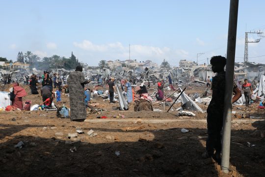 Flüchtlingslager in Deir el-Balah im Gazastreifen