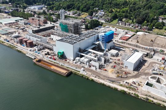 Das neue Gas- und Dampfkraftwerk in Flémalle