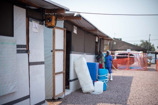 Ein Cholera-Behandlungszentrum in Kinshasa