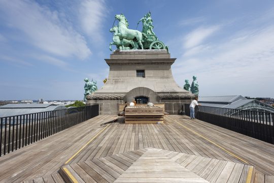 Dachterrasse der Museen im Cinquantenaire-Park