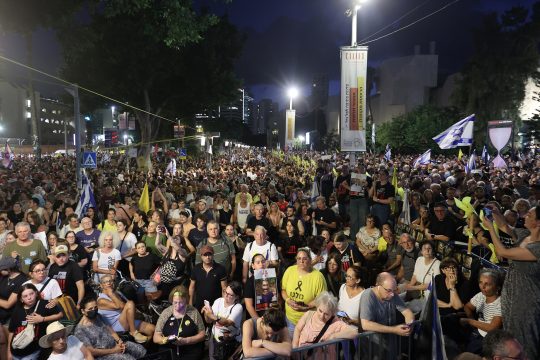 Großdemonstration in Tel Aviv