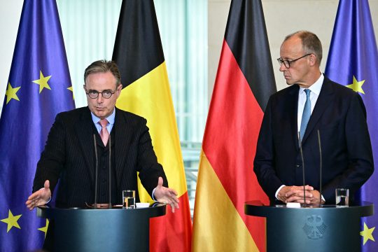 Premier De Wever und der deutsche Bundeskanzler Merz