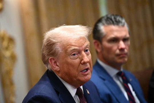 Donald Trump bei einer Besprechung im Weißen Haus am 26. August