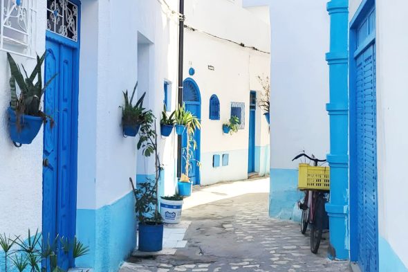 Gasse in Bizerte/Tunesien