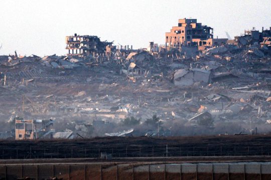 Zerstörte Häuser im Gazastreifen
