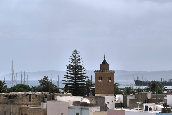 Ausblick von der Dachterrasse des Hotels