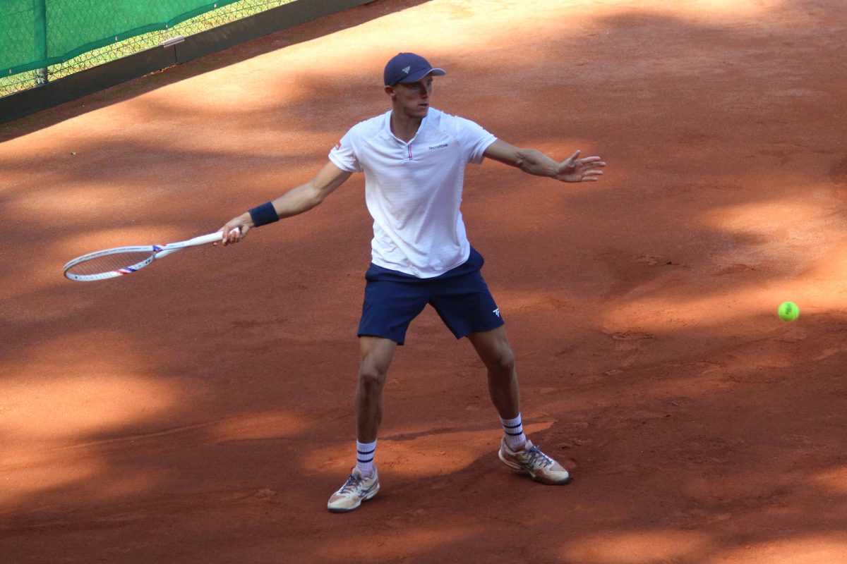 Emilien Demanet beim ITF-Turnier in Eupen