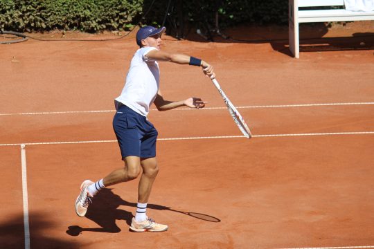 Emilien Demanet beim ITF-Turnier in Eupen