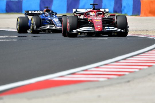 Charles Leclerc beim Training in Ungarn