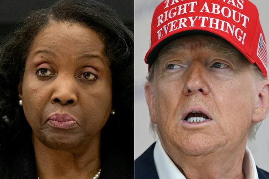 die Bildmontage zeigt Lisa Cook und Donald Trump