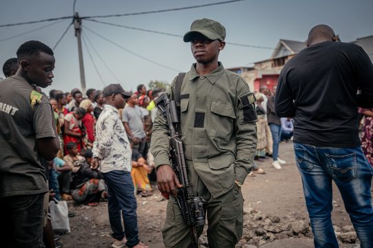 Ein M23-Soldat in Goma