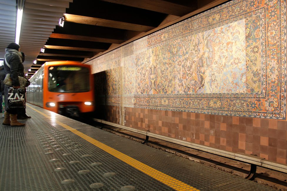 Die Brüsseler Metrostation Simonis