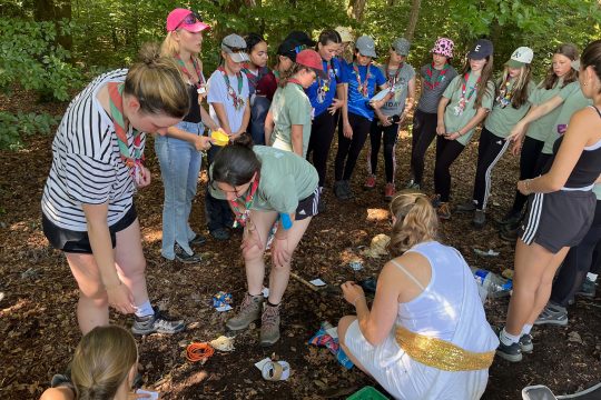 Pfadfinderlager der Einheit St. Georg aus Raeren in Holzheim
